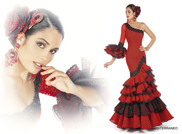 Flecos para trajes de flamenca y mantones, fabricantes nacionales